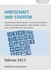 Buchcover Wirtschaft und Statistik, Februar 2012