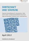 Buchcover Wirtschaft und Statistik, April 2012