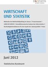 Buchcover Wirtschaft und Statistik, Juni 2012