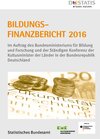 Buchcover Bildungsfinanzbericht 2016