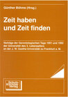 Buchcover Zeit haben und Zeit finden