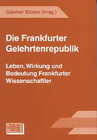 Buchcover Die Frankfurter Gelehrtenrepublik