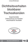 Buchcover Dichtheitsverhalten blockbarer Trachealkanülen