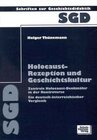 Buchcover Holocaust-Rezeption und Geschichtskultur