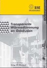 Buchcover Transparente Wärmedämmung an Gebäuden