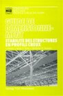 Buchcover Guide de dimensionnement: Stabilité des structures en profils creux