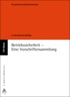 Buchcover Betriebssicherheit - Eine Vorschriftensammlung