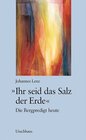 Buchcover Ihr seid das Salz der Erde