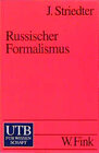 Buchcover Russischer Formalismus