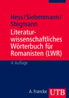 Buchcover Literaturwissenschaftliches Wörterbuch für Romanisten (LWR)