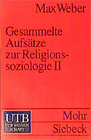 Buchcover Gesammelte Aufsätze zur Religionssoziologie 2