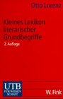 Buchcover Kleines Lexikon literarischer Grundbegriffe