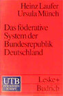 Buchcover Das föderative System der Bundesrepublik Deutschland