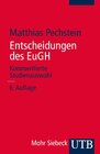 Buchcover Entscheidungen des Europäischen Gerichtshofs