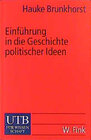 Buchcover Einführung in die Geschichte politischer Ideen