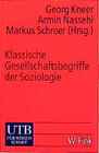 Buchcover Klassische Gesellschaftsbegriffe der Soziologie
