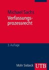 Buchcover Verfassungsprozessrecht