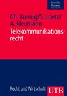 Buchcover Telekommunikationsrecht