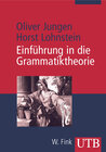 Buchcover Einführung in die Grammatiktheorie