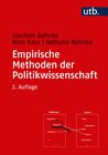 Buchcover Empirische Methoden der Politikwissenschaft