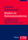 Buchcover Medien im Nationalsozialismus