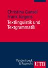 Buchcover Textlinguistik und Textgrammatik