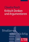 Buchcover Kritisch Denken und Argumentieren