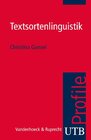 Buchcover Textsortenlinguistik