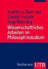 Buchcover Wissenschaftliches Arbeiten im Philosophiestudium