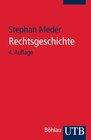 Buchcover Rechtsgeschichte
