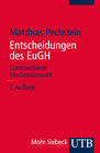 Buchcover Entscheidungen des EuGH