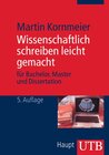 Buchcover Wissenschaftlich schreiben leicht gemacht