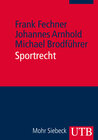 Buchcover Sportrecht