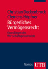 Buchcover Bürgerliches Vermögensrecht