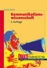 Buchcover Kommunikationswissenschaft