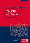 Buchcover Linguistik nach Saussure