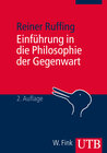 Buchcover Einführung in die Philosophie der Gegenwart