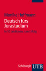 Buchcover Deutsch fürs Jurastudium