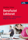 Buchcover Berufsziel Lektorat