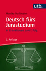Buchcover Deutsch fürs Jurastudium