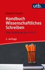 Buchcover Handbuch Wissenschaftliches Schreiben