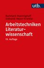 Buchcover Arbeitstechniken Literaturwissenschaft