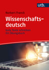 Buchcover Wissenschaftsdeutsch