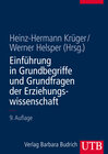 Buchcover Einführung in Grundbegriffe und Grundfragen der Erziehungswissenschaft