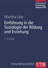Buchcover Einführung in die Soziologie der Bildung und Erziehung