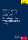 Buchcover Grundlagen der Wirtschaftspolitik
