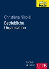 Buchcover Betriebliche Organisation