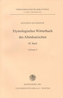 Buchcover Etymologisches Wörterbuch des Altindoarischen / Band III