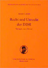 Buchcover Recht und Unrecht der DDR