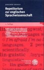 Buchcover Repetitorium zur englischen Sprachwissenschaft